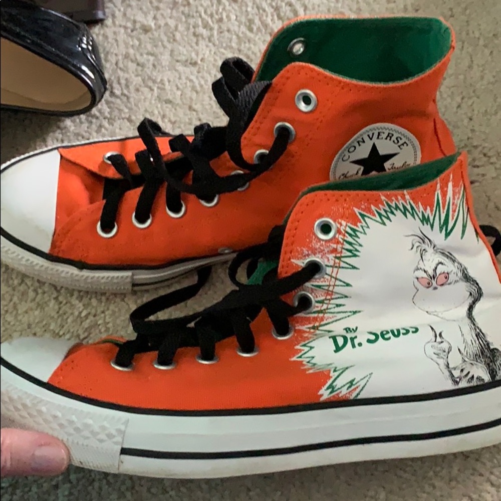 Dr. Suess How the Grinch Stole Christmas Converse